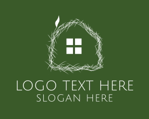 White - Country House Property logo design