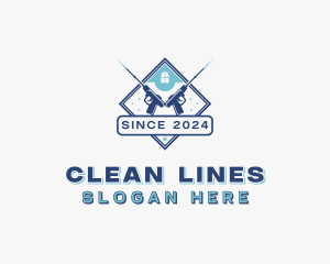 Pressure Washer Cleaner logo design