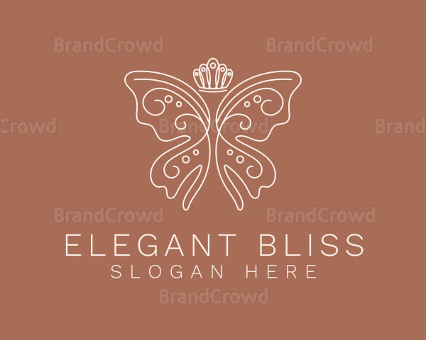 Classy Butterfly Crown Logo