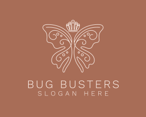 Classy Butterfly Crown logo design