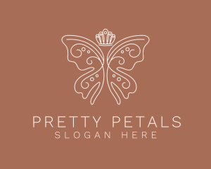 Classy Butterfly Crown logo design