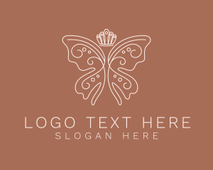 Classy Butterfly Crown Logo