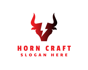 Electric Bull Horn logo design