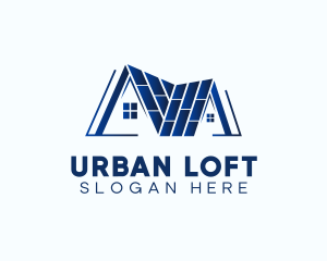 Loft - Home Roofing Realtor logo design