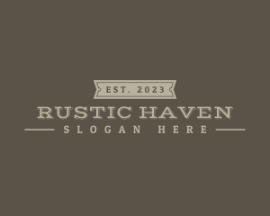 Western Rustic Business logo design