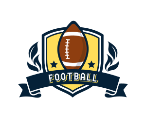 Football Sports Shield logo design