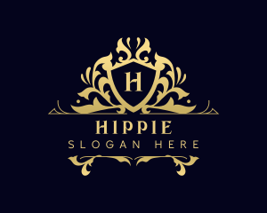 Luxury Floral Shield Logo