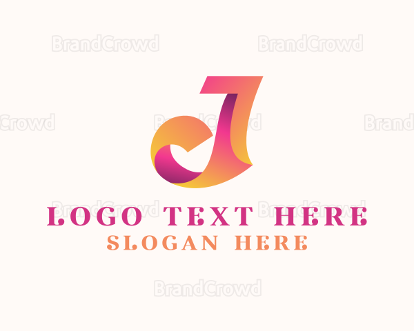 Creative Feminine Letter J Logo