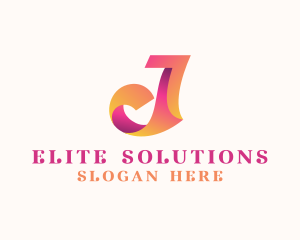 Company - Creative Feminine Letter J logo design