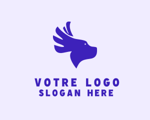 Dog Wings Veterinary Logo