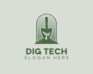 Dig - Shovel Planting Yard logo design