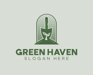 Shovel Planting Yard logo design