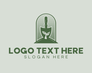 Dig - Shovel Planting Yard logo design