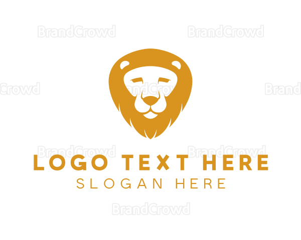 Lion Zoo Wildlife Logo