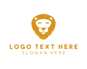 Safari - Lion Zoo Wildlife logo design