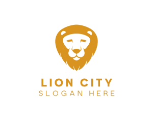 Lion Zoo Wildlife logo design