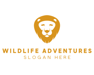 Lion Zoo Wildlife logo design