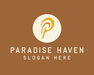 Polynesian Letter P logo design