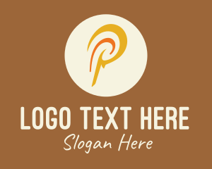 Letter P - Polynesian Letter P logo design