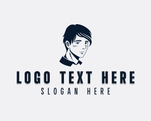 Anime Character - Japanese Otaku Man logo design