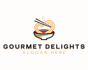 Noodles Cuisine Restaurant logo design