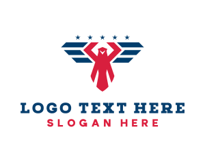 Veteran - American Eagle Aviation logo design