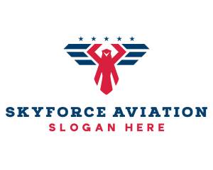 American Eagle Aviation logo design