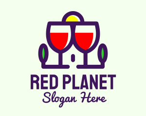 Red Wine House logo design