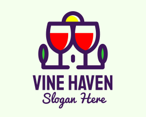 Red Wine House logo design