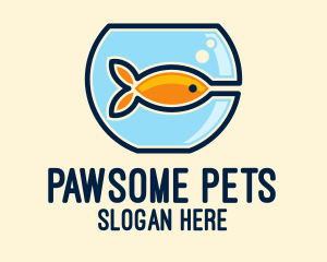 Pet - Pet Goldfish Bowl logo design