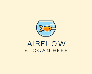 Pet Goldfish Bowl logo design