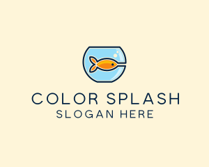 Pet Goldfish Bowl logo design