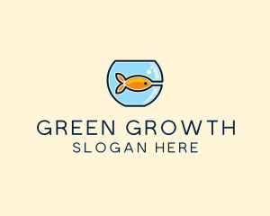 Pet Goldfish Bowl logo design