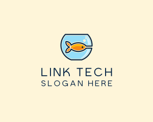 Pet Goldfish Bowl logo design