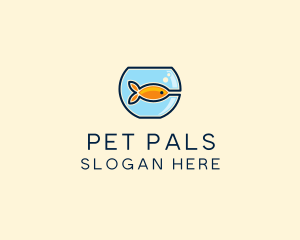 Pet Goldfish Bowl logo design