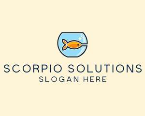 Pet Goldfish Bowl logo design