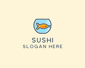 Pet Goldfish Bowl logo design