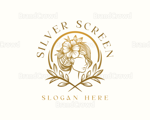 Floral Hair Salon Logo