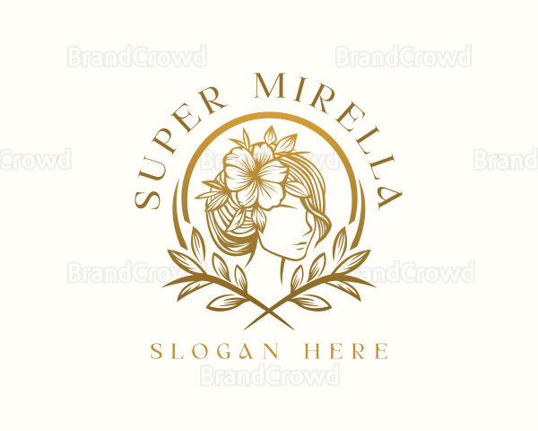 Floral Hair Salon Logo