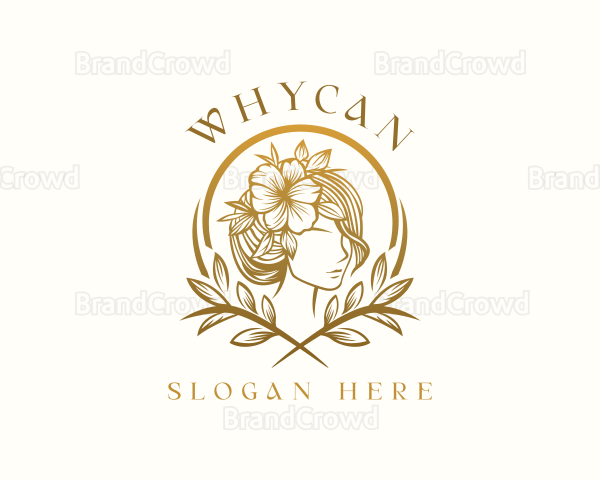 Floral Hair Salon Logo