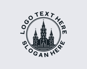 Tourist Spot - Castle Architect Cathedral logo design