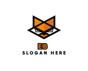 Angular - Geometric Fox Animal logo design