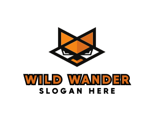 Geometric Wild Fox  logo design