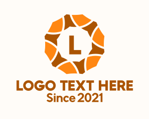Bread - Orange Bread Lettermark logo design
