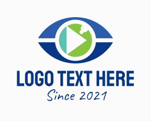 Video - Eye Play Button logo design