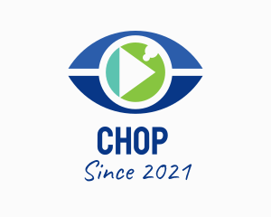 Video - Eye Play Button logo design