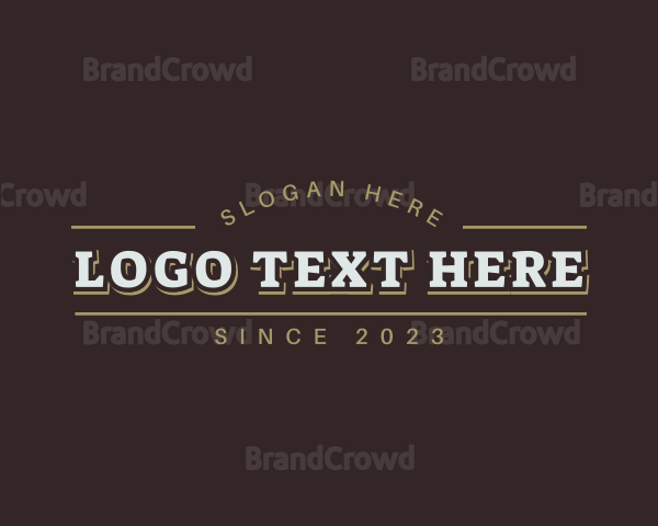 Retro Brand Business Logo
