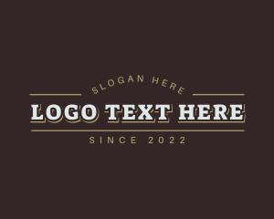 Brand - Retro Brand Wordmark logo design
