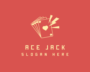 Blackjack - Casino Card Heart logo design