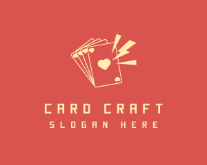 Casino Card Heart logo design